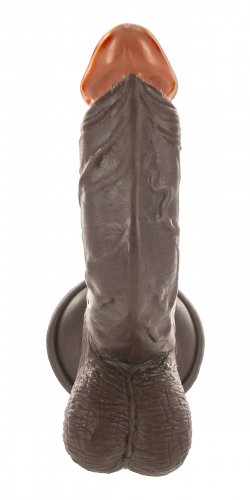 Afro American 6.5 Inch Whopper with Balls Dildos, Realistic Dildos, Suction Cup Dildos