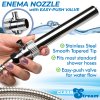 Enema Nozzle with Quick Shut Off/On Valve - AG953