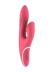 Hiky Rabbit Vibe with Suction-Pink Vibrating Sex Toys, Silicone Toys, Rabbit Vibrator, Clit Stimulator