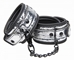 Platinum Bound Cuffed Embossed Metallic Ankle Cuffs - AE493-Ankle