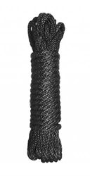Premium Black Nylon Bondage Rope- 10 Feet Beginner Bondage, Bondage Gear, Ankle and Wrist Restraints