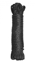 Premium Black Nylon Bondage Rope- 25 Feet Beginner Bondage, Bondage Gear, Ankle and Wrist Restraints