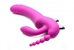 Regal Rider Vibrating Silicone Strapless Strap On Triple G Dildo - AF468