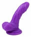 Silicone 4 Inch Realistic Suction Cup Mini Dildo- Purple - AD661-Purple