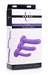 Tri-Play 3 Piece Silicone Dildo Set - AF105-Purple