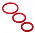 Trinity Silicone Cock Rings Red - SP130-RED