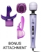 Turbo Purple Pleasure Wand Kit with Free Attachment - AF694