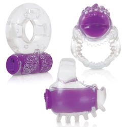 Evolved Ring True Kit Purple Vibrating Ring, Cock Ring, Tongue Ring
