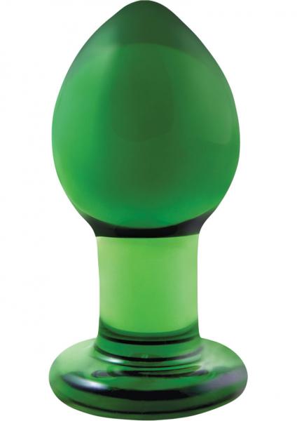 Crystal Medium-Green Glass Toys, Glass Plug, Anal Plug, Butt Plug