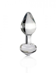 Icicles No. 44 Clear Glass Toys, Anal Plug