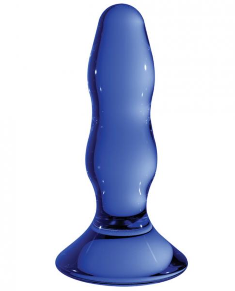 Chrystalino Pleaser Blue Plug Glass toys, Dildos, Wands, anal toys