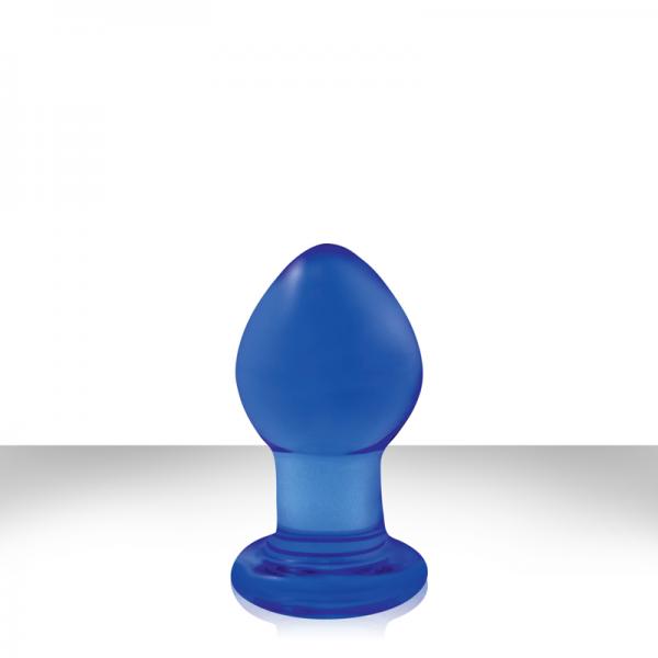 Crystal Small-Blue Glass Butt Plug Glass Toys, Glass Plug, Anal Plug, Butt Plug