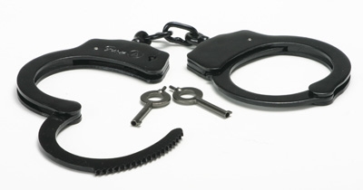 Black Steel Handcuffs Handcuffs and Steel, Ankle and Wrist Restraints