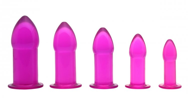 5 Piece Anal Trainer Set - Purple Anal Toys, Butt Plugs