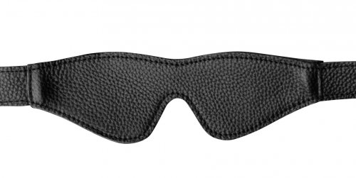Onyx Leather Blindfold Beginner Bondage, Hoods and Blindfolds, Leather Bondage Goods