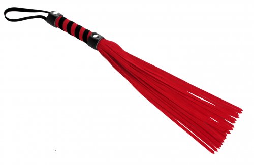 Short Suede Flogger - Red Impact, Flogger