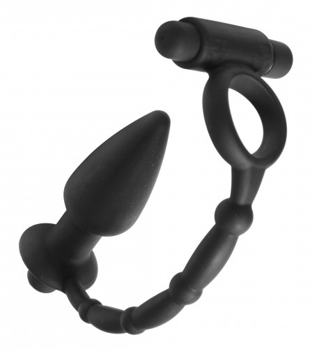 Viaticus Dual Cock Ring and Anal Plug Vibe Anal Toys, Cock Rings, Anal Vibrators, Vibrating Cock Rings, Vibrating Anal Toys, Silicone Anal Toys, Silicone Anal Toys, Silicone Toys, Anal Plugs, Butt Plugs, Penetrating Cock Rings