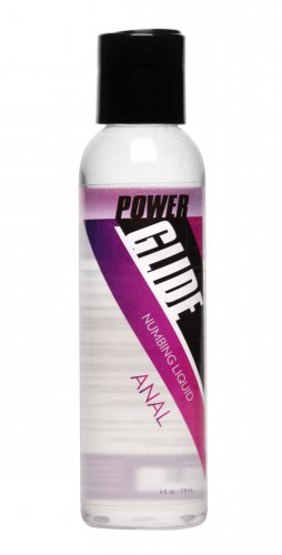 Power Glide Anal Numbing Personal Lubricant- 4 oz Personal Lubricants, Anal Lube, Water Based Lube, Numbing Supplements and Sprays