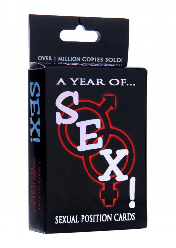 A Year of Sex! Sexual Position Card Game Games and Novelties, Sex Position Card Game