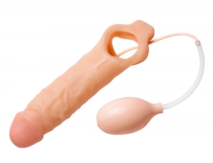 Realistic Ejaculating Penis Enlargement Sheath- Packaged Enlargement Gear, Penis Extenders and Sheaths