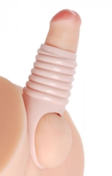 Really Ample Ribbed Penis Enhancer Sheath Enlargement Gear, Penis Extenders and Sheaths