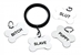 Recruit Aluminum Cock Ring with 4 Dog Tags - AE793