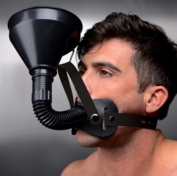 Latrine Extreme Funnel Gag Mouth Gags, Hoods and Muzzles