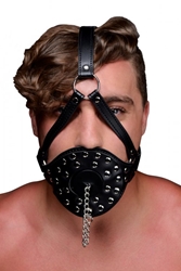 Open Mouth Head Harness Bondage Gear, Mouth Gage, Hoods and Muzzles