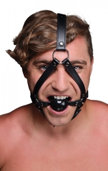 Head Harness with inch Ball Gag Bondage Gear, Mouth Gags