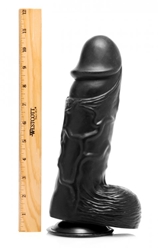 Giant Black 10.5" Dong Dildos, Huge Insertables, Huge Dildos, Realistic Dildos, Suction Cup Dildos