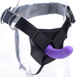 Flaunt Strap On with Purple Silicone Dildo Dildos, Strap-Ons and Harnesses, Silicone Toys