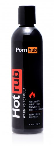 Pornhub Hotrub 8oz Personal Lubricants, Water Based Lube
