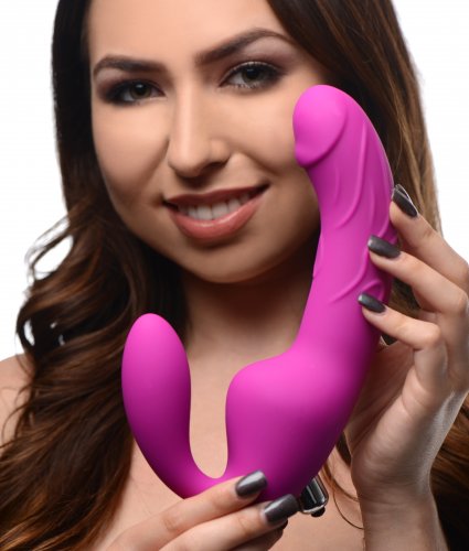 Royal Rider Vibrating Silicone Strapless Strap On Dildo Strap-Ons and Harnesses, Vibrating Sex Toys, Strapless Strap-On, Silicone Vibrators, Silicone Toys