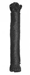 Premium Black Nylon Bondage Rope- 50 Feet Beginner Bondage, Bondage Gear, Ankle and Wrist Restraints