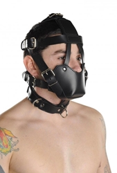 Strict Leather Padded Muzzle Leather Bondage Goods, Mouth Gags, Hoods and Muzzles