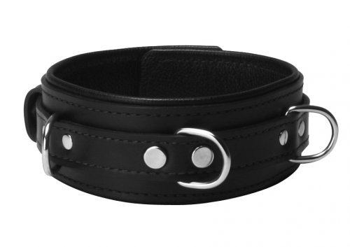 Strict Leather Premium Locking Collar Bondage Gear, Leather Bondage Goods, Collars