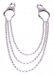 Affix Triple Chain Nipple Clamps - AE688