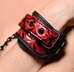 Crimson Tied Embossed Wrist Cuffs - AE142-Wrist