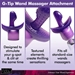 G Tip Wand Massager Attachment- Purple - AD808-Purple