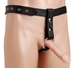 Leather Butt Plug Harness with Cock Ring - AD948