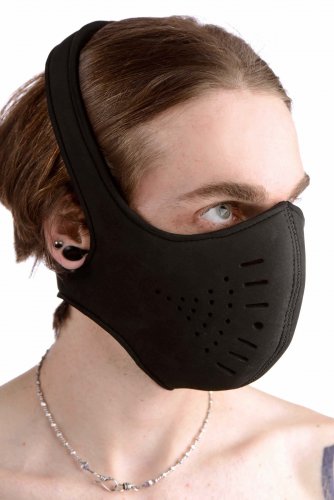 Neoprene Snap On Face Mask Hoods and Blindfolds, Hoods and Muzzles