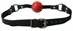 Red Silicone Ball Gag - ST642-SMRD