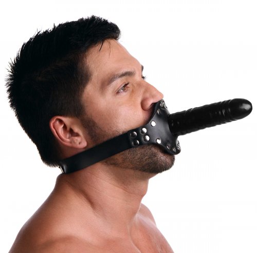 Ride Me Mouth Gag Bondage Gear, Leather Bondage Goods, Mouth Gags, Thigh and Head Strap-on
