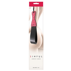 Sinful Looped Paddle Pink Paddles and Whips, Bondage