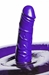 Sit-and-Ride Inflatable Seat with Vibrating Dildo - Purple - AE705-Purple