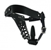 The Safety Net Leather Male Chastity Belt with Anal Plug Harness - AC684
