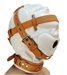 Total Sensory Deprivation White Leather Hood - MediumLarge - AC220-ML