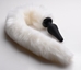 White Fox Tail Anal Plug and Ears Set - AF603