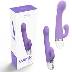 VeDO Wink Mini Vibe Orgasmic Orchid Vibrating Sex Toys, Silicone Vibrators, G-Spot Vibrators, Waterproof Sex Toys, Rabbit Vibrators