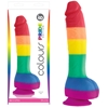 Colours Pride Edition 8in Dong Suction Cup Dong, Suction Cup Dildo, Realistic Dildo